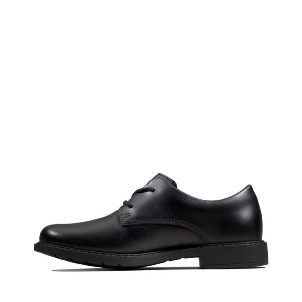 Clarks Boys Scala Loop Kid School Shoes Black | CA-2431960